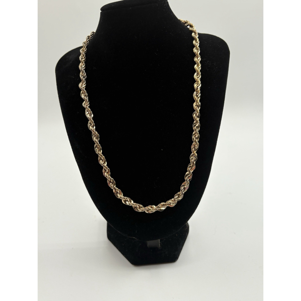 Vintage Birks Gold Tone Rope Chain
